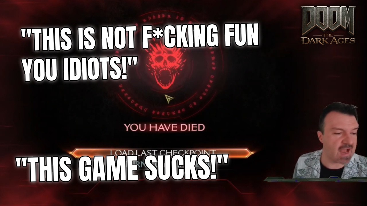 Salty "Game Journalist" Gets Cooked by Hard Difficulty in Doom: The Dark Ages & Goes All Out on Devs