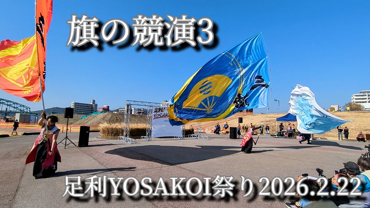 『千本桜』【旗の競演3】足利YOSAKOI祭り2026.2.22