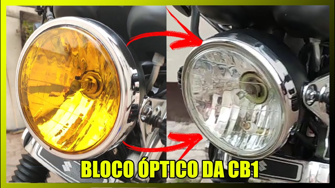 Bloco óptico de CB1 na Intruder 125