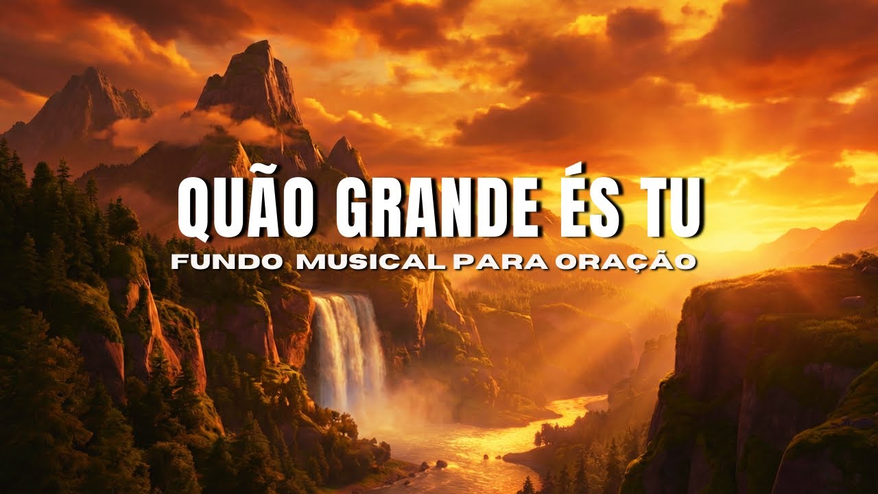 Fundo MUSICAL Inspirador para Oração e Meditação | QUÃO GRANDE ÉS TU