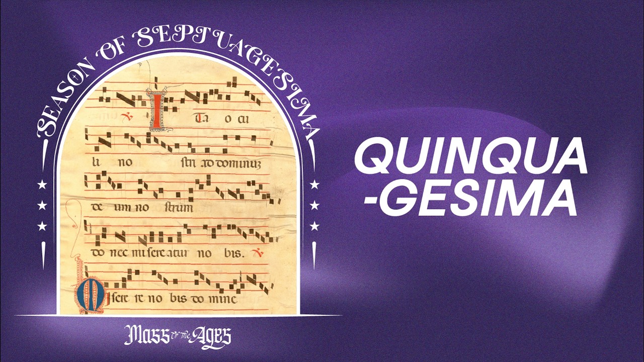 Stop, listen, and be at peace&hellip;  &mdash; Quinquagesima Gregorian Chant