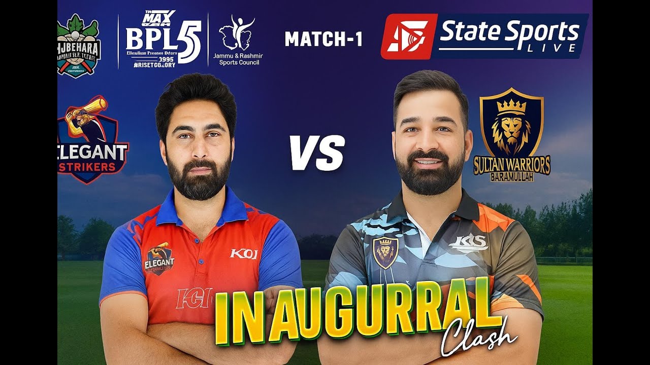 BPL 5 | Inaugural MatchSultan Warriors Baramulla vs Elegant Strikers #RiseToGlory