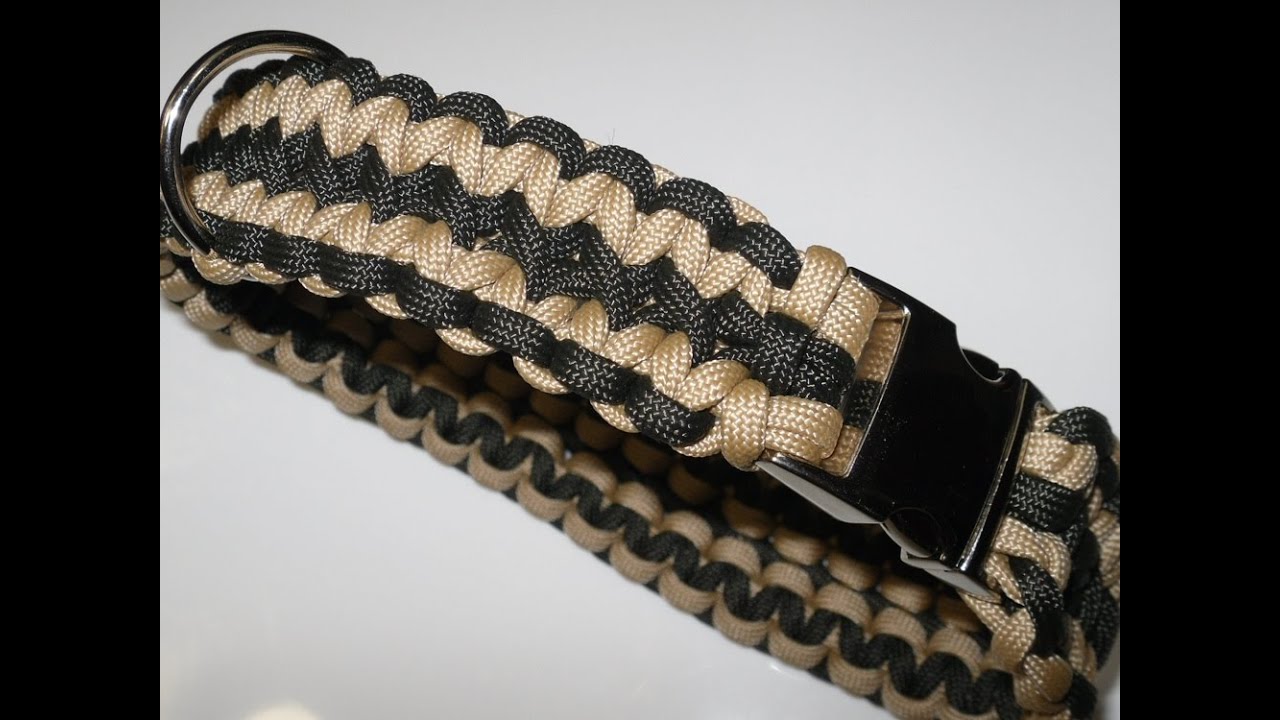 Paracord Halsband Anleitung - breites Hundehalsband in Deutsch auch als Blog