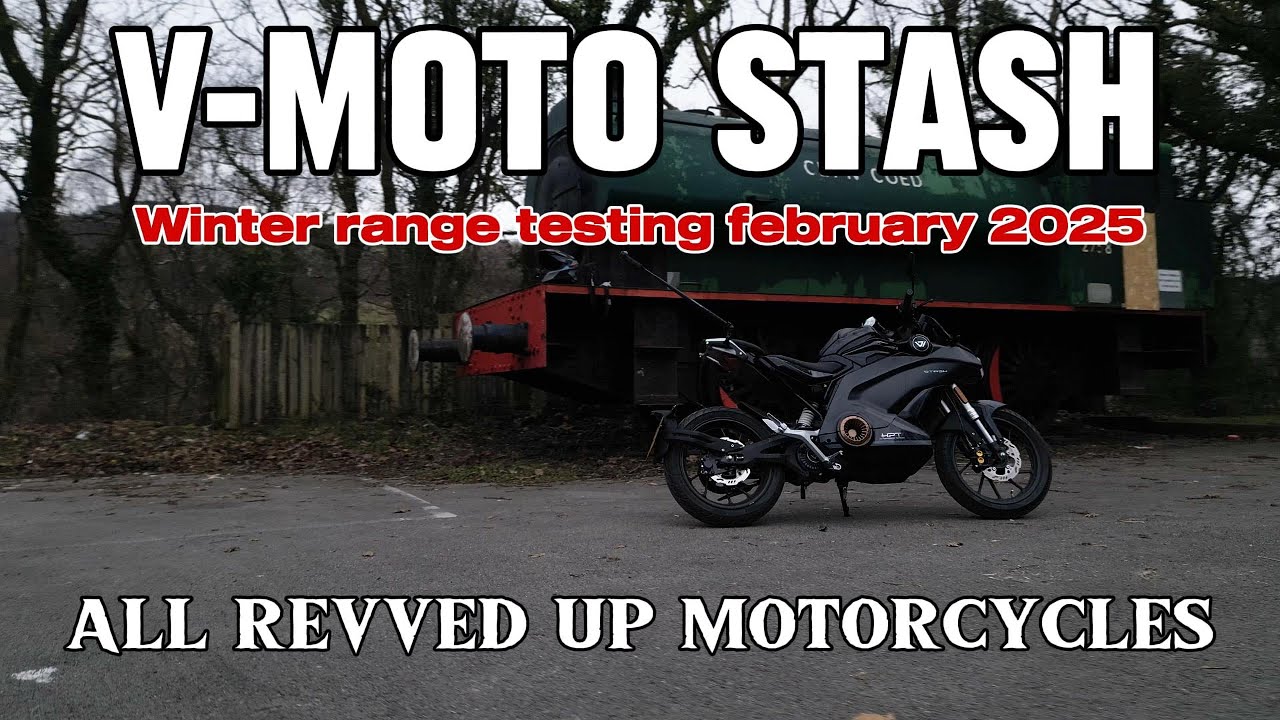Riding a V-Moto  Motorcycle Through Winter Roads is WILD FUN