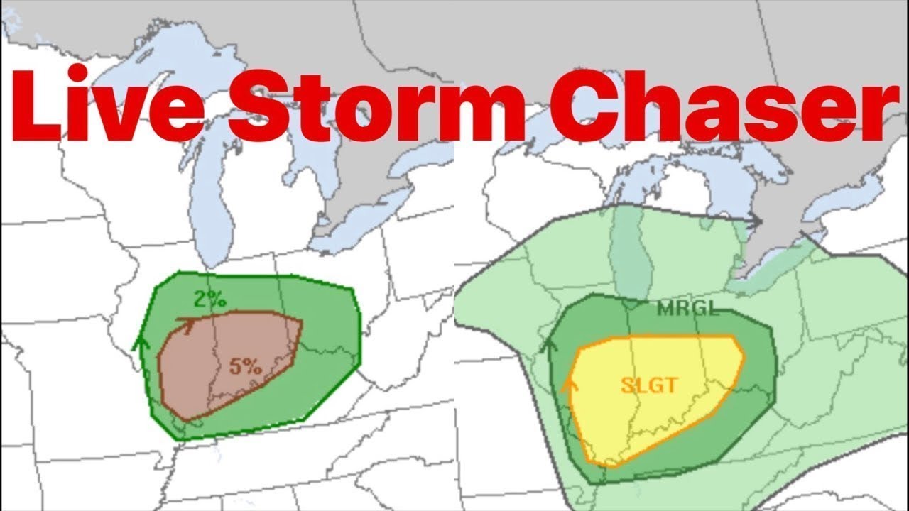 🔴LIVE STORM CHASER🔴 Severe threat for IL/IN⚡️