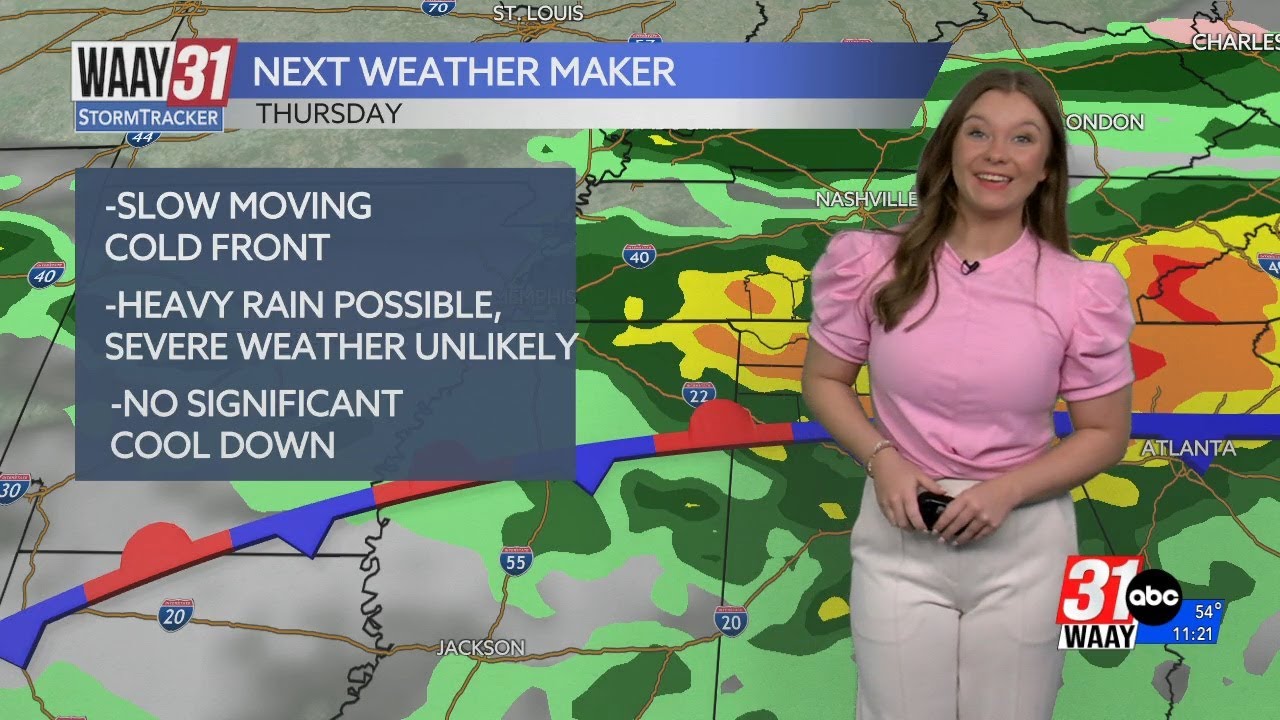 Tracking the latest on our next weather maker