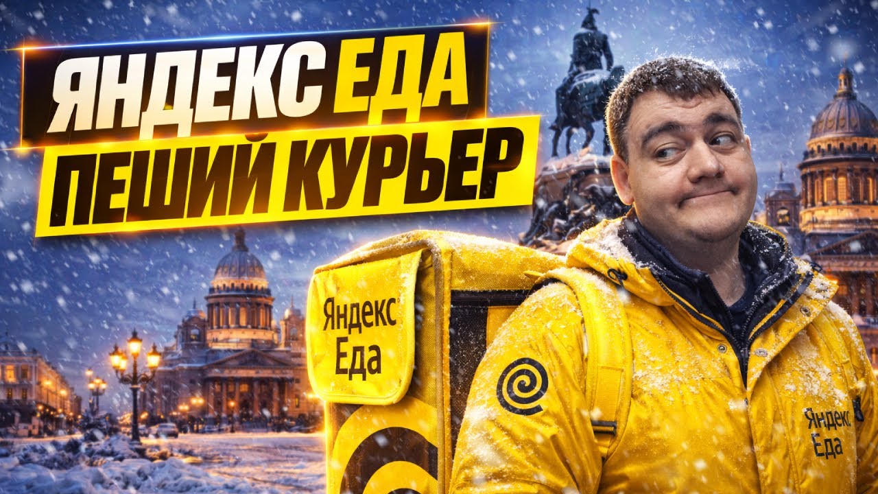 яндекс еда - пеший курьер (выполнил цель 26 заказов за 1 день)