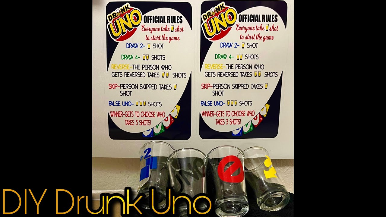 DIY Drunk Uno💛| CreationsByKiaa