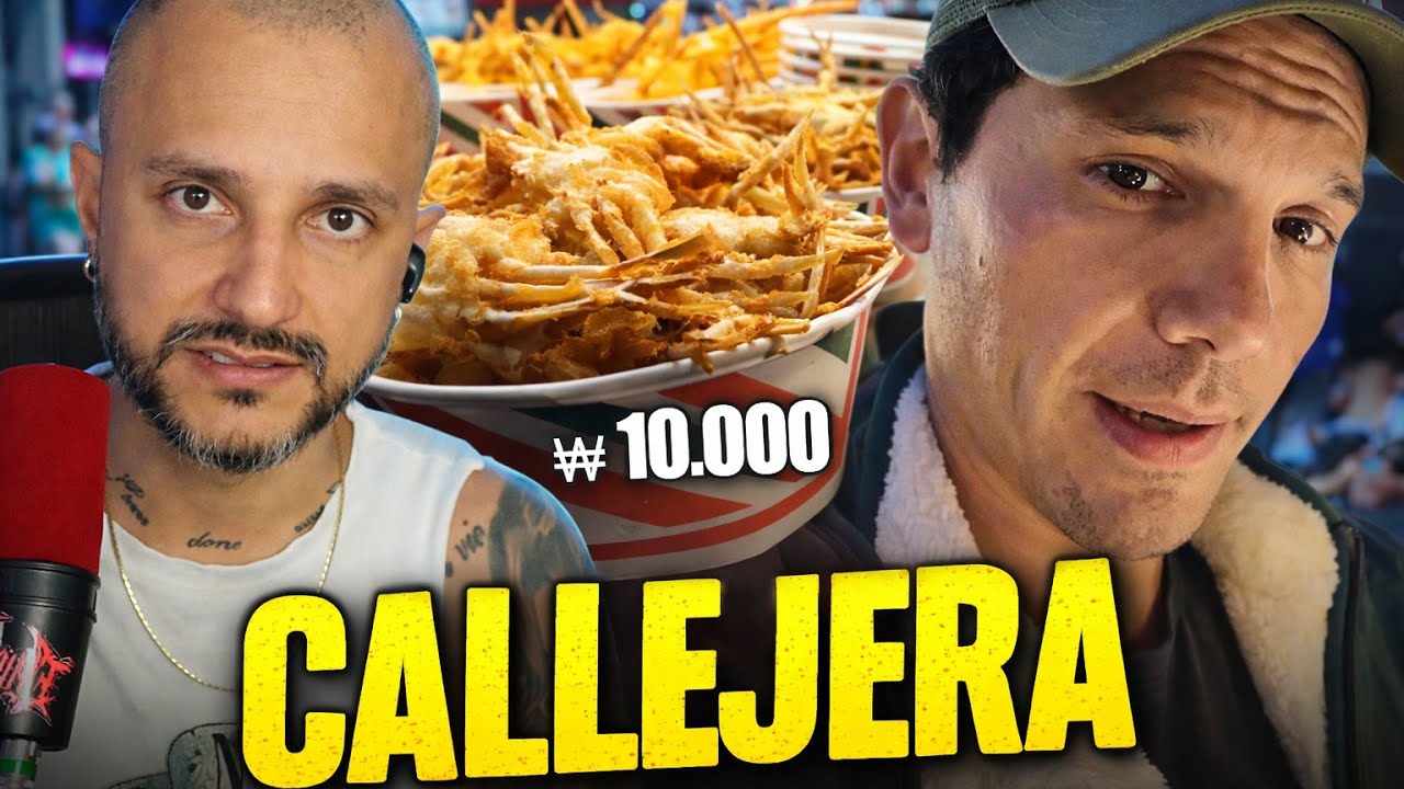 REACCIONANDO a COMIDA CALLEJERA en COREA | El Muñe