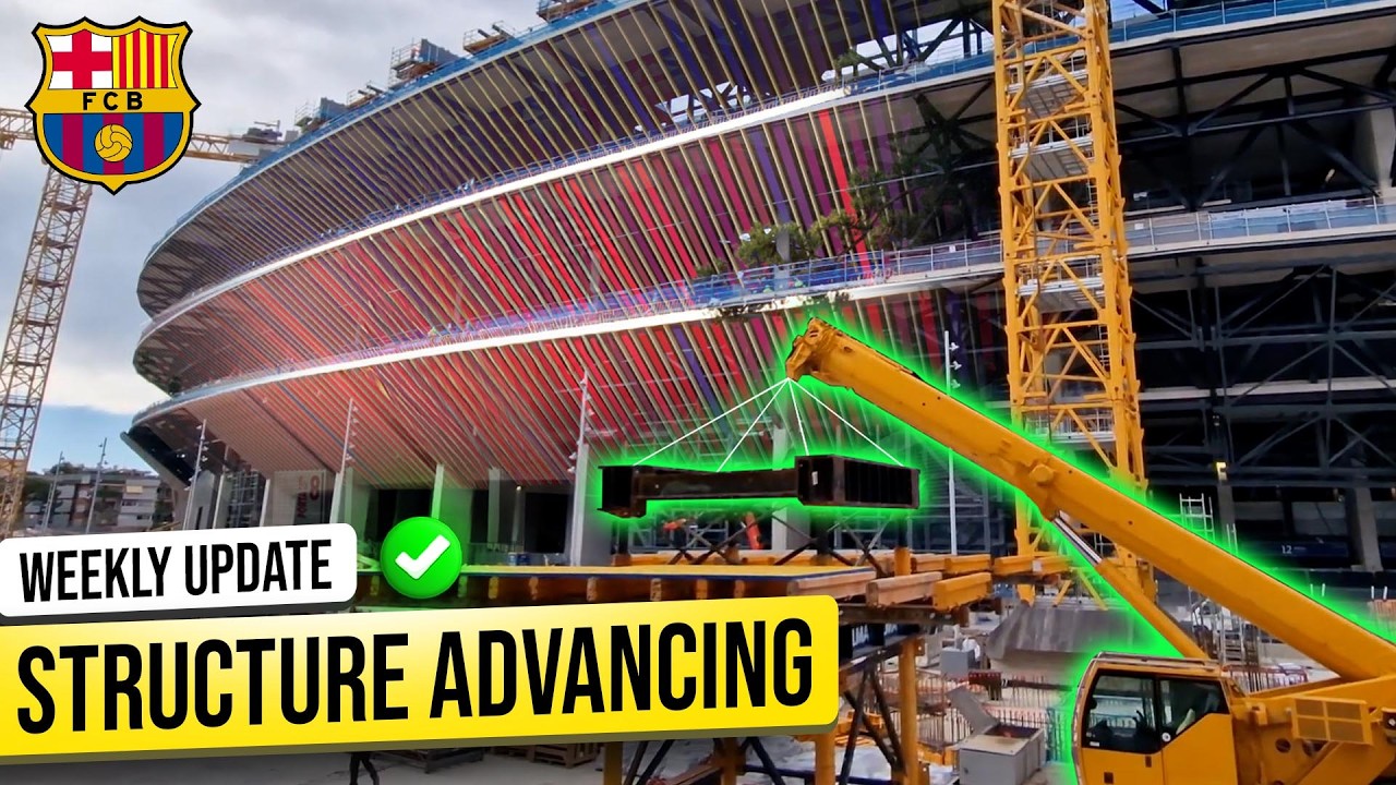 Camp Nou Structural Progress Accelerates! Compression Ring & Facade Update