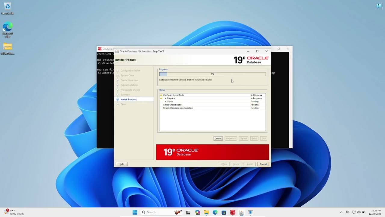 How to install Oracle Database 19C on Windows PC