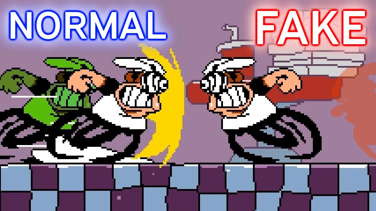 Pizza Tower, but NORMAL Peppino Over FAKE Peppino! [Pizza Tower mods Gameplay]