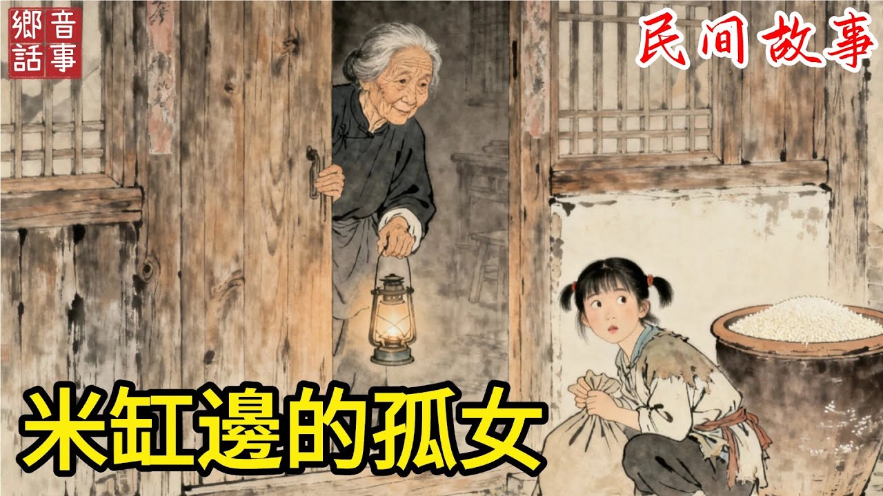 老寡婦半夜總聽見怪聲，開門一看，竟是個渾身穿著破舊衣服的女孩在偷米！她好心收養，卻因容貌出眾#中國文化 #故事頻道 #故事分享 #民間故事 #聽書 #情感