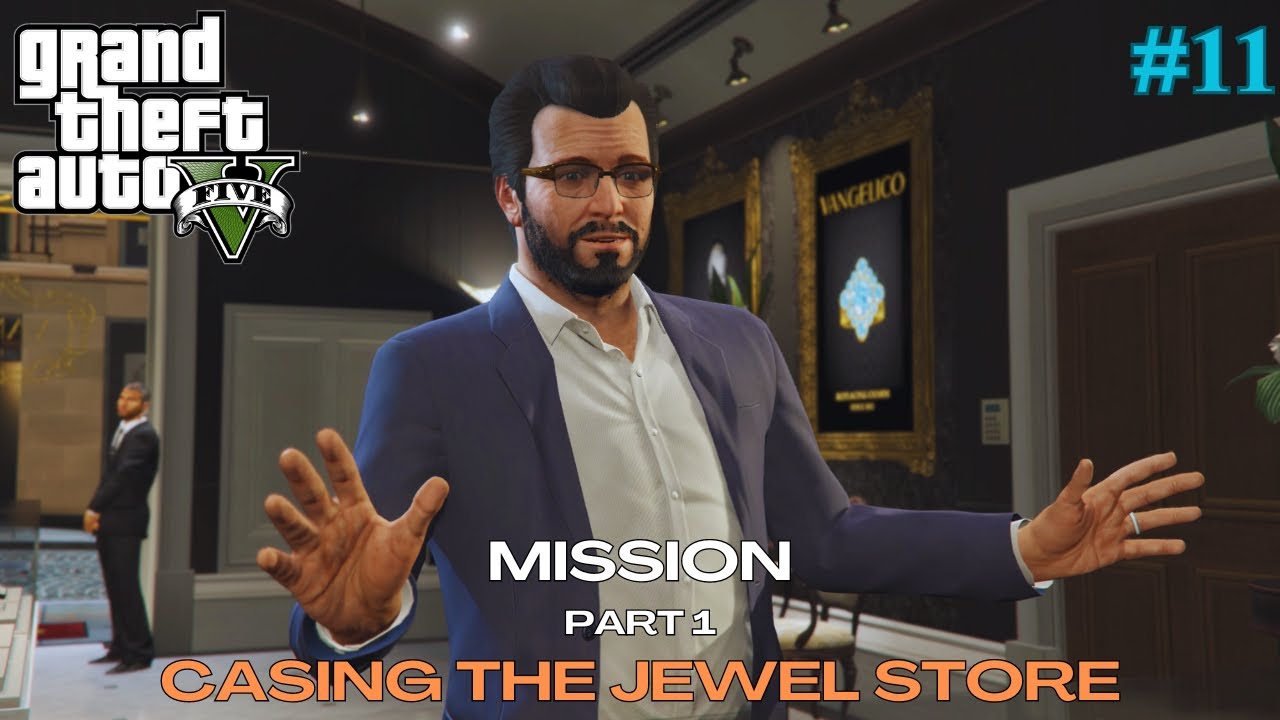 The Perfect Heist Begins: Michael & Lester's Jewel Store Casing Mission | GTA V | Part - 1 |