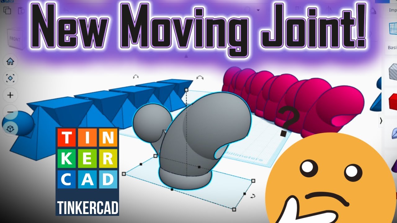 Tinkercad Tutorial, New Articulated Joint! ( 3D Modeling )