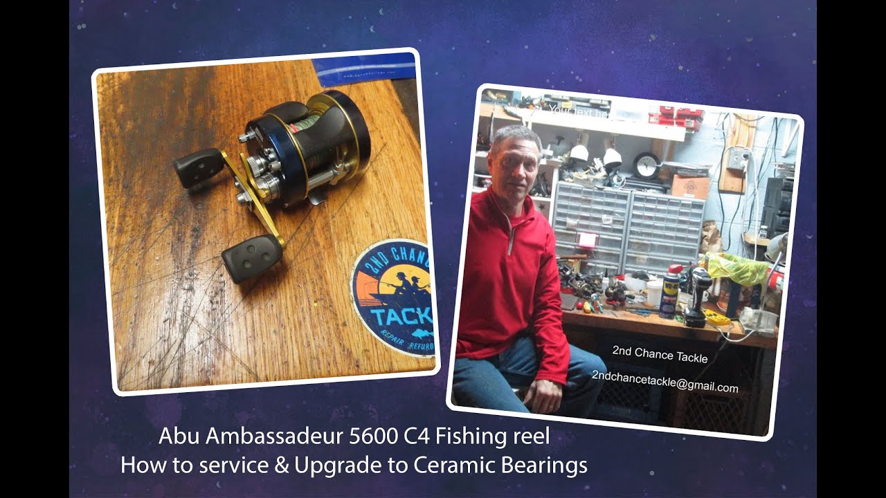 Abu Ambassadeur 5600 C4 How to Service Including an Upgrade to Hybrid Ceramic Boca Bearings