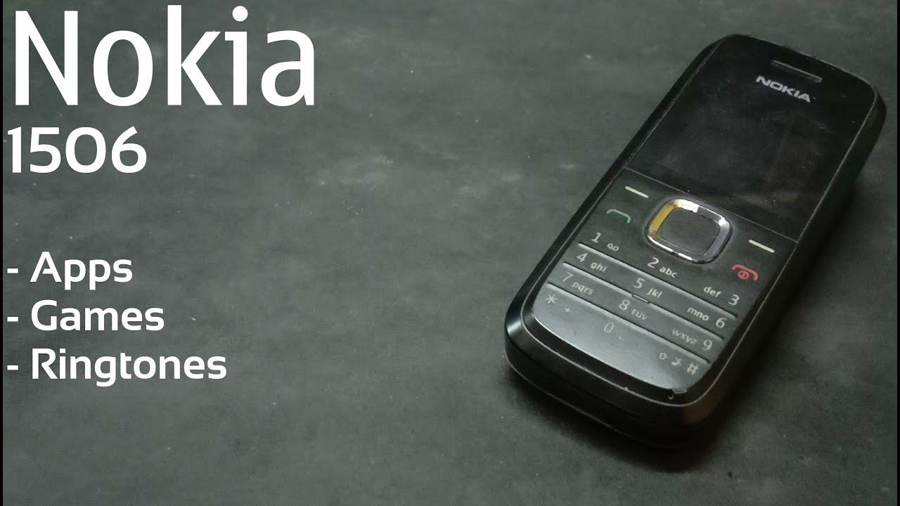 Nokia 1506 apps, games, ringtones