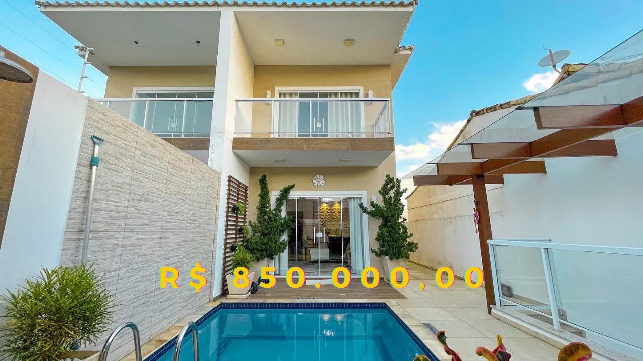 Linda casa duplex de 4 quartos sendo 3 suítes - Cabo Frio