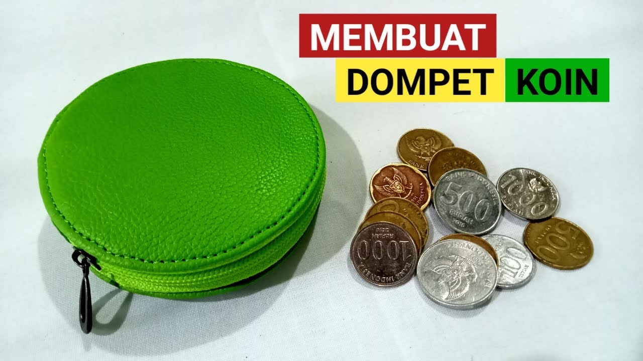 Cara membuat dompet koin (pouch bulat)