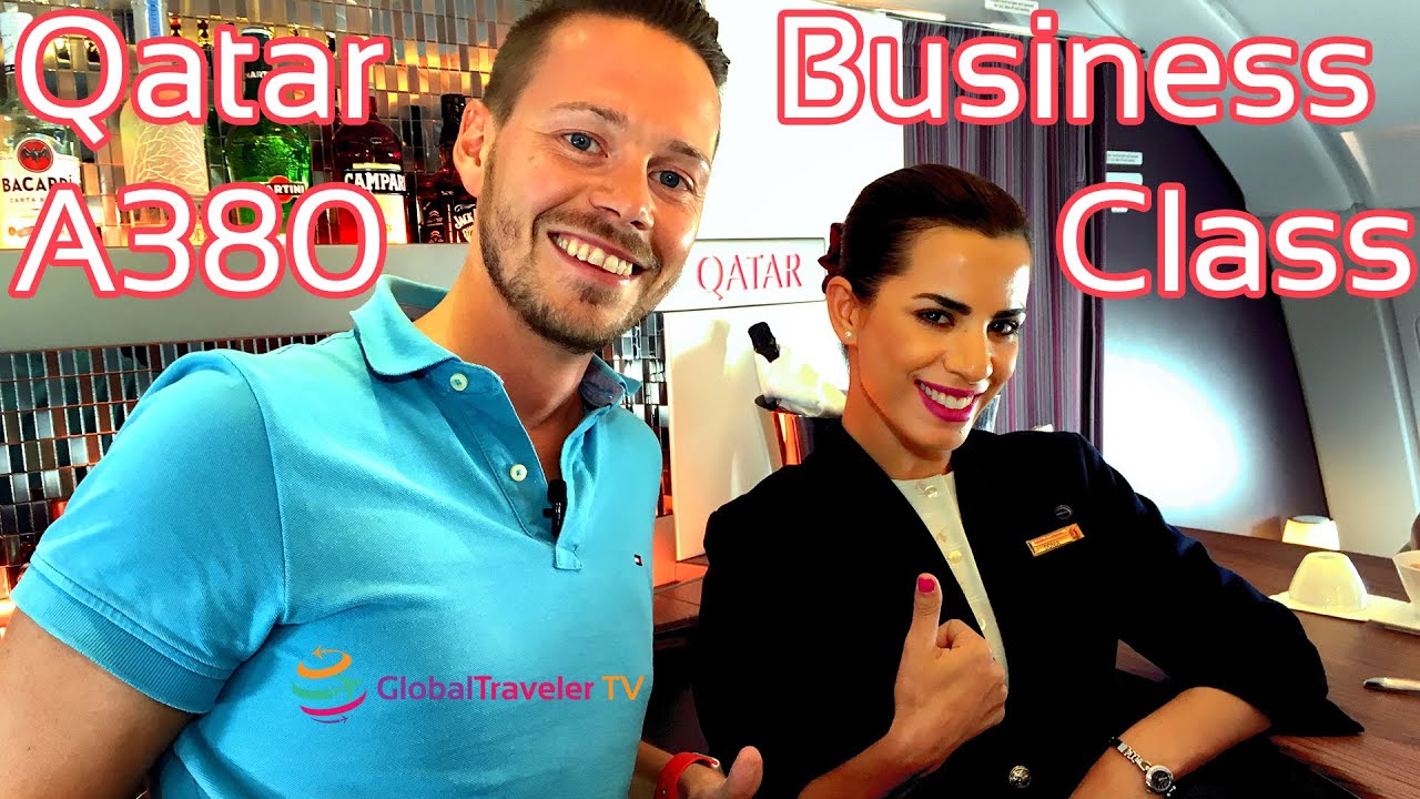 Qatar Business Class A380 Erfahrung Bericht Review Deutsch  | YourTravel.TV