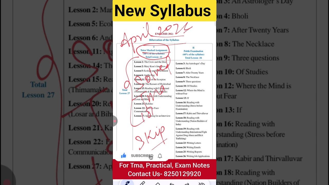 🚀 NIOS English (302) Latest Syllabus 2025–26 | Must Watch Before Exam! 