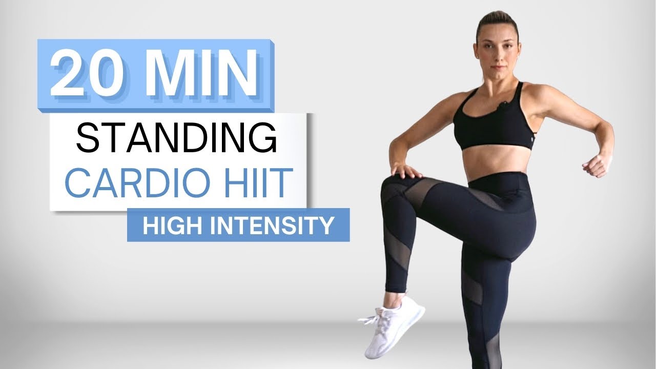 20 min STANDING CARDIO HIIT WORKOUT | Super High Intensity | Wrist Friendly | No Repeats