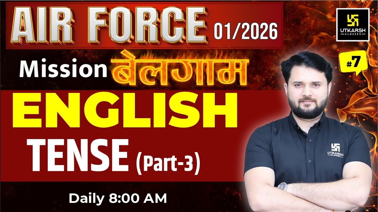Air Force 01/2026 English | Mission बेलगाम | Air Force English Class By Vikas Sir