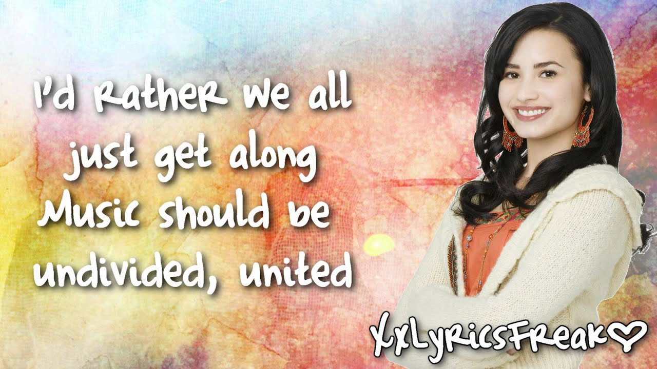 Demi Lovato - Can't Back Down (Camp Rock 2) - Lyrics On Screen HD