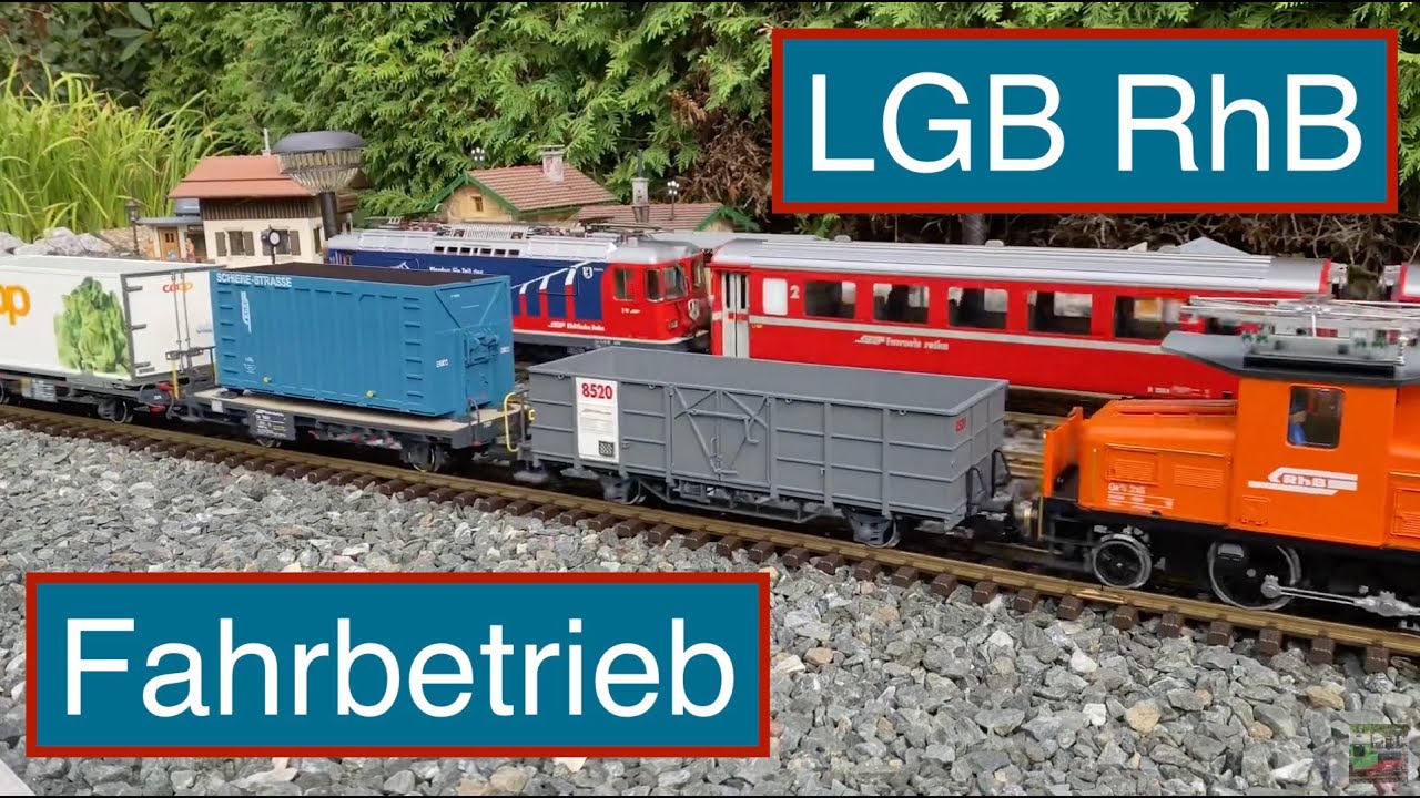 LGB RhB Gartenbahn Fahrvideo Sommer 2020