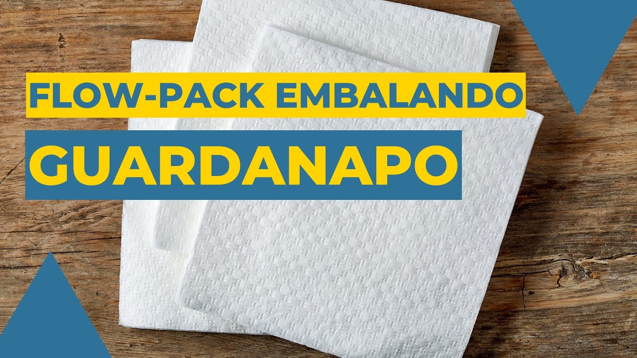 EMBALANDO GUARDANAPOS | Embaladora Autom&aacute;tica Flow-Pack | M&aacute;quina de Embalar | Prepack
