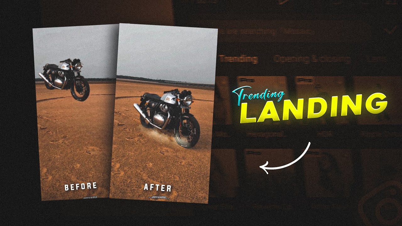 Edit this Bike Landing Effect in Capcut || Tutorial 🔥