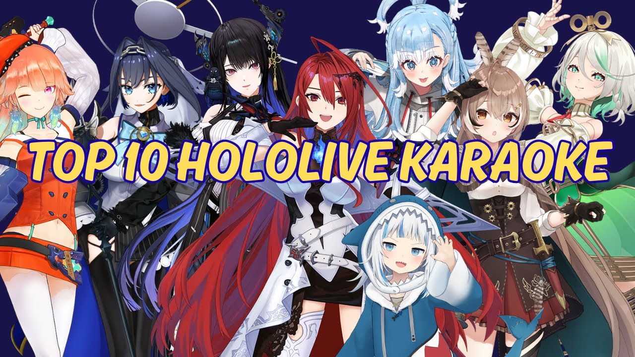 ТОП-10 КАРАОКЕ-ПЕСЕН HOLOLIVE (моя любимая на данный момент)