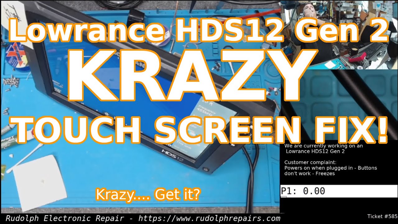 Lowrance HDS12 Gen 2 - Crazy Touch Screen Repair.. Actually Krazy! 😉