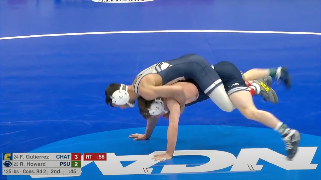 125lbs Robert Howard (Penn State) dec Fabian Gutierez (Chattanooga)