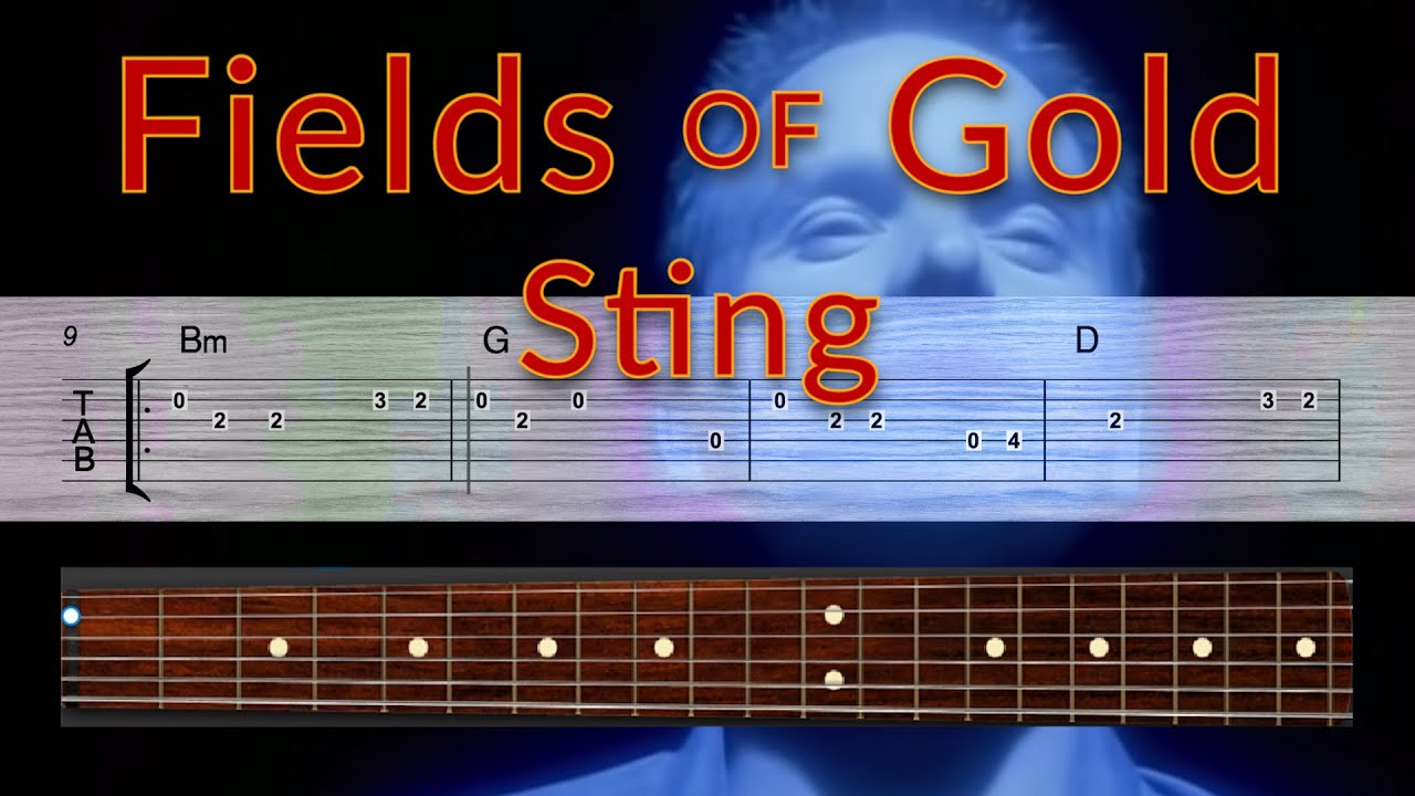 Fields of Gold - Sting - Guitar TAB Playalong