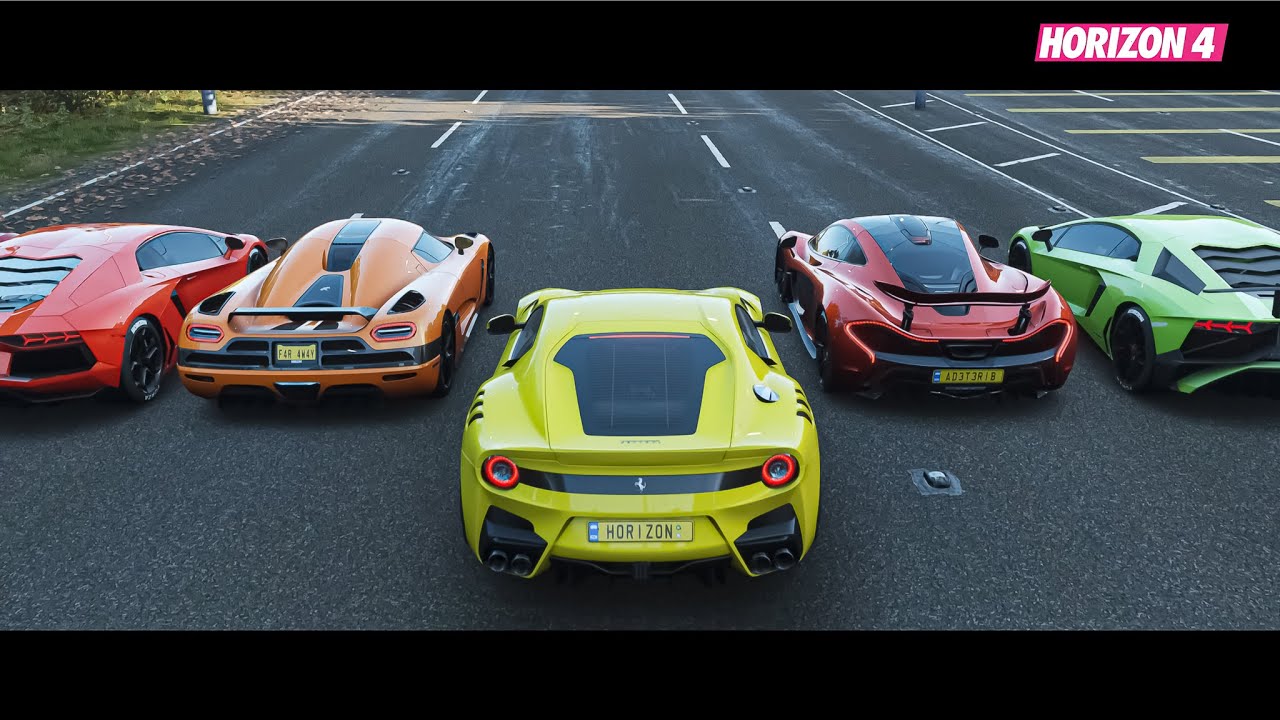 Forza Horizon 4 - Top 19 Fastest Italia Supercars Drag Race