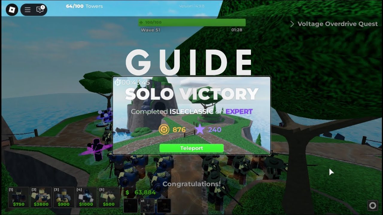 tower blitz expert solo (guide)