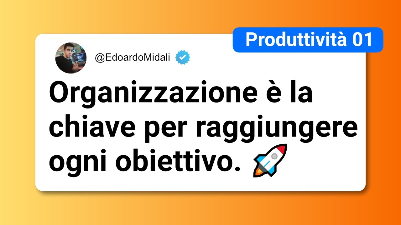 Organizzazione ed Obiettivi - Produttivit&agrave; 01