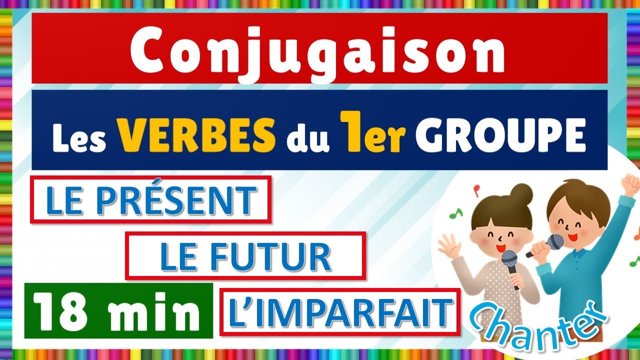 Conjugaison des verbes du premier groupe : Présent, Futur et Imparfait de l'Indicatif
