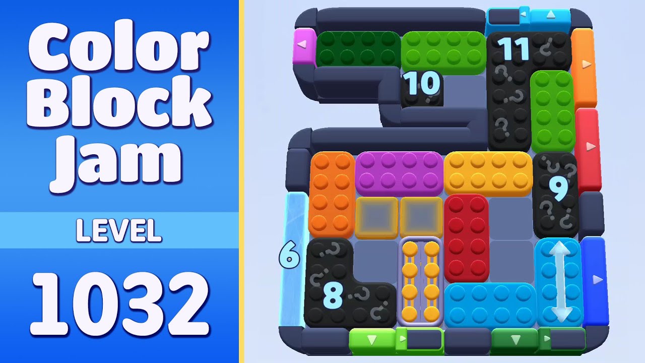 Color Block Jam Level 1032 (1033) | Every Puzzle Solved! 🎯