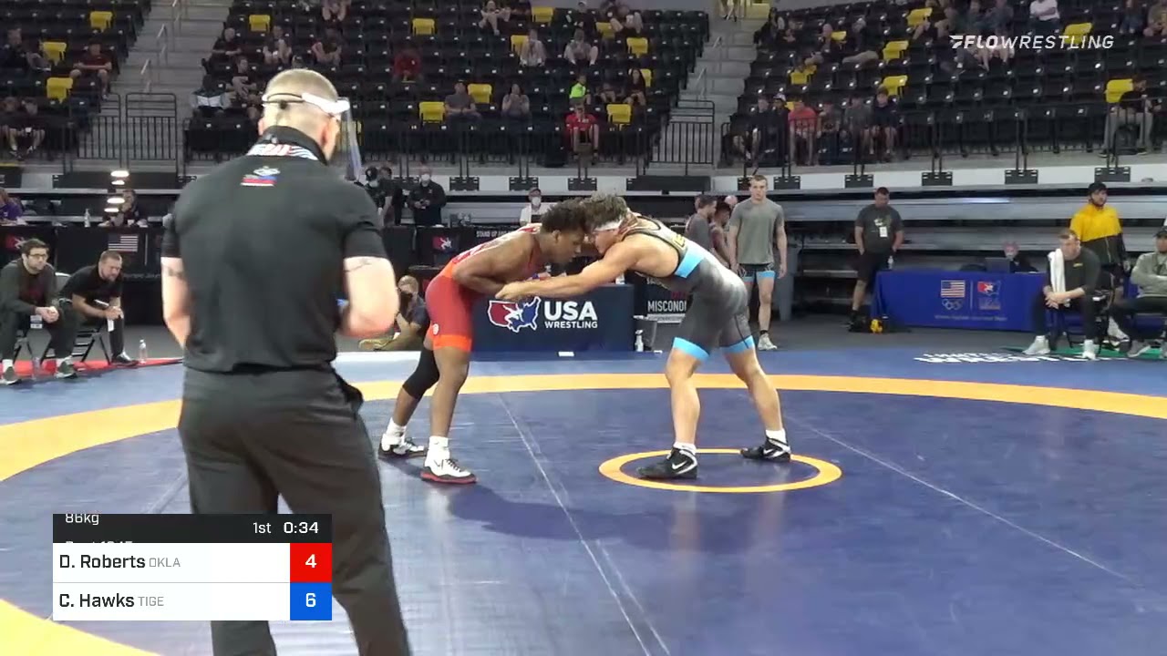 86 Kg Prelims - Darrien Roberts, Oklahoma Regional Training Center Vs Colton Hawks, Tiger Style Wr