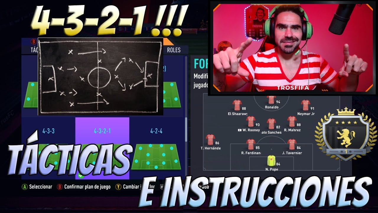 FIFA 21 | TÁCTICAS E INSTRUCCIONES PARA LA 4-3-2-1!!!! FORMACIÓN SÚPER BALANCEADA!!!!