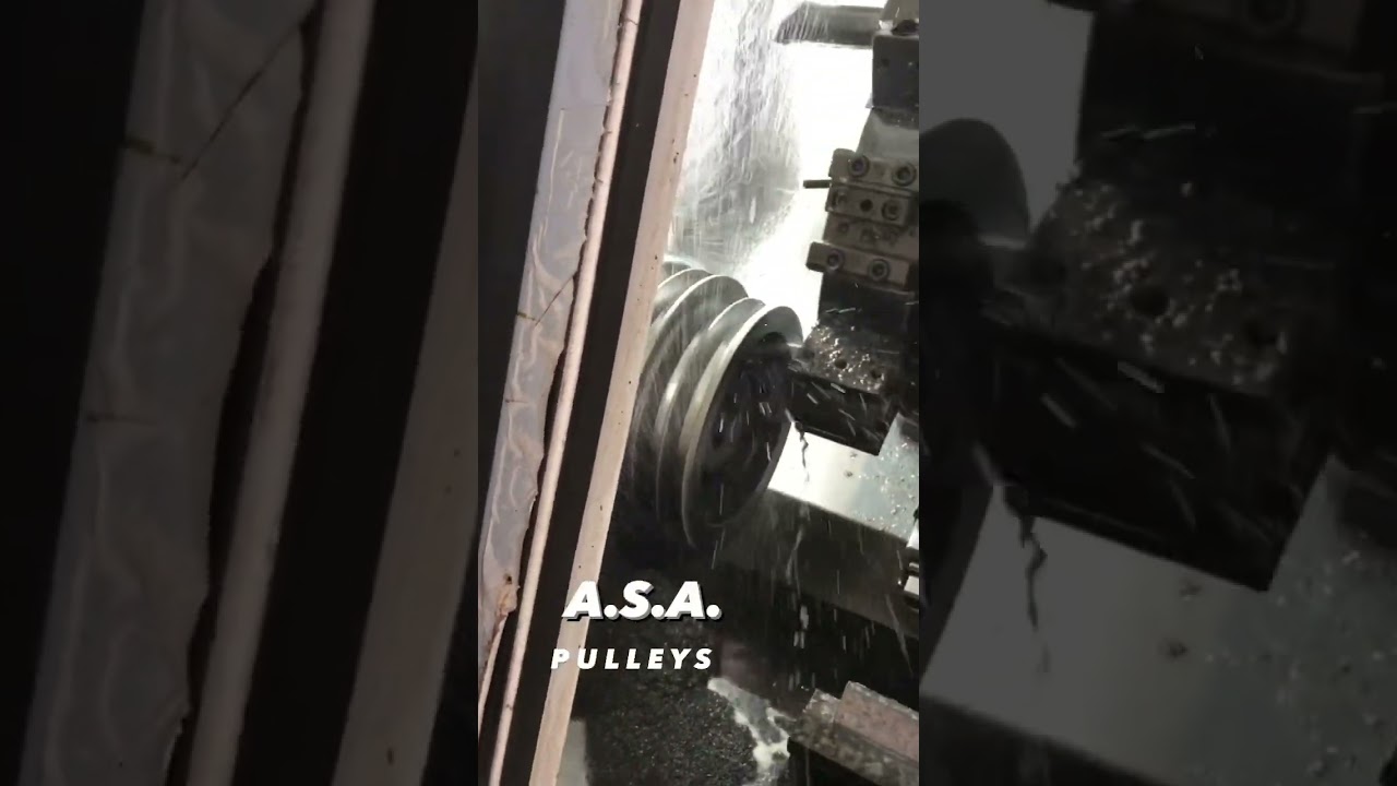 Pulley machining on cnc
