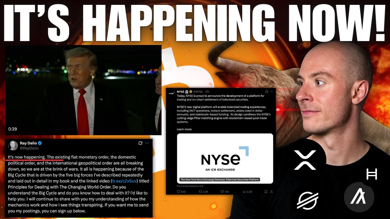 Ray Dalio 'It's Happening NOW' ... A New System Is Coming!! Trump, France And UK News! NYSE Big News