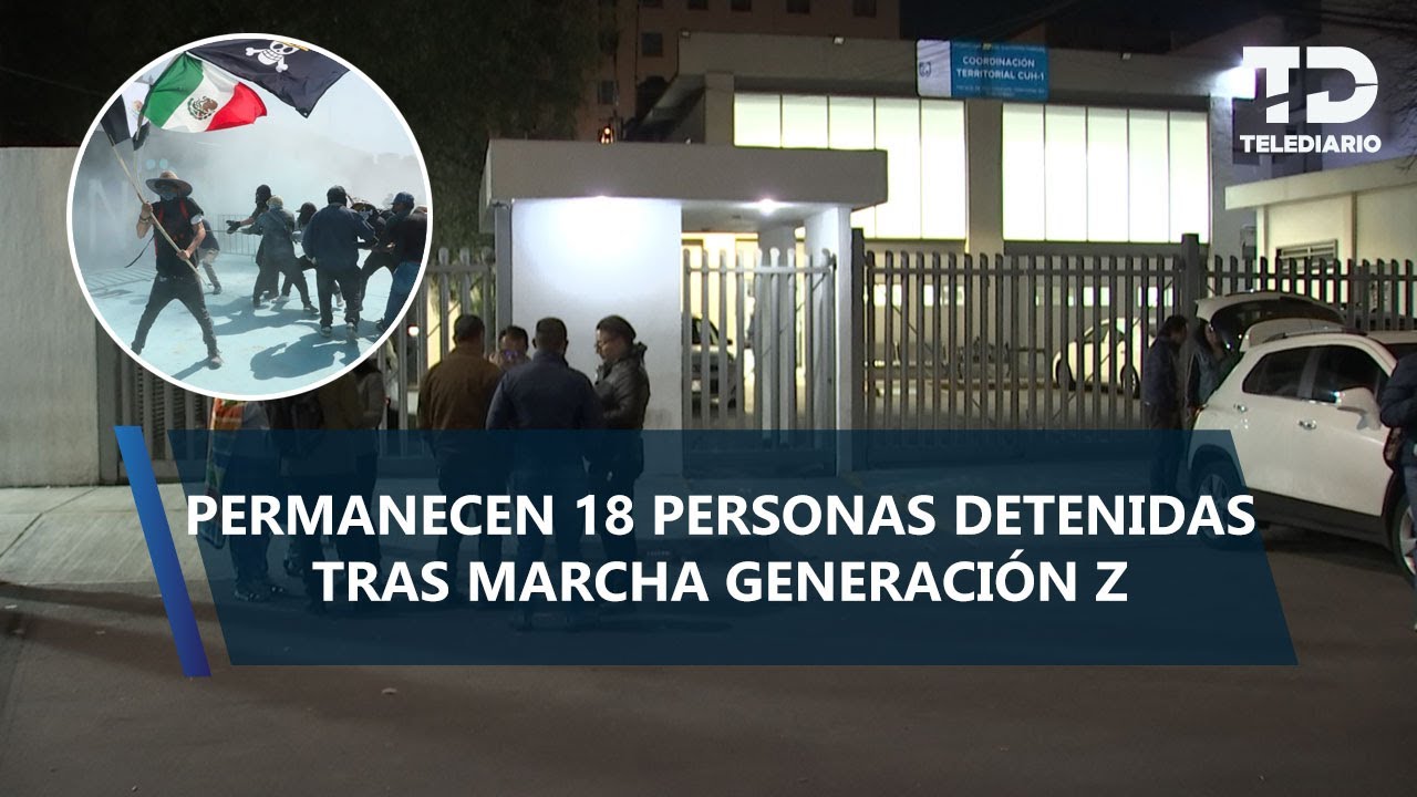 Detenidos en marcha Generaci&oacute;n Z son investigados por tentativa de homicidio y otros delitos