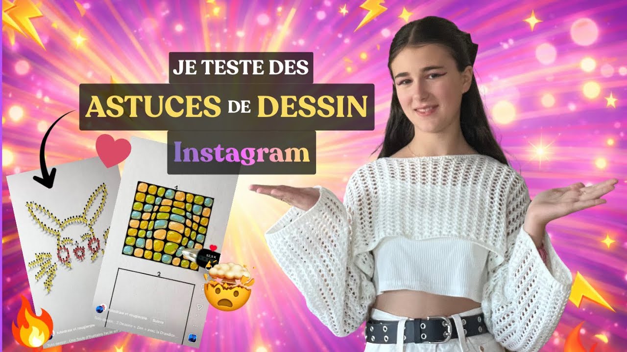 JE TESTE 5 ASTUCES DE DESSIN SUR INSTAGRAM (Trop satisfaisant)