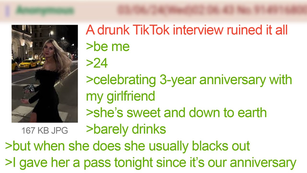 Девушка разрушила трёхлетние отношения из-за интервью в TikTok | 4Chan Greentext Stories