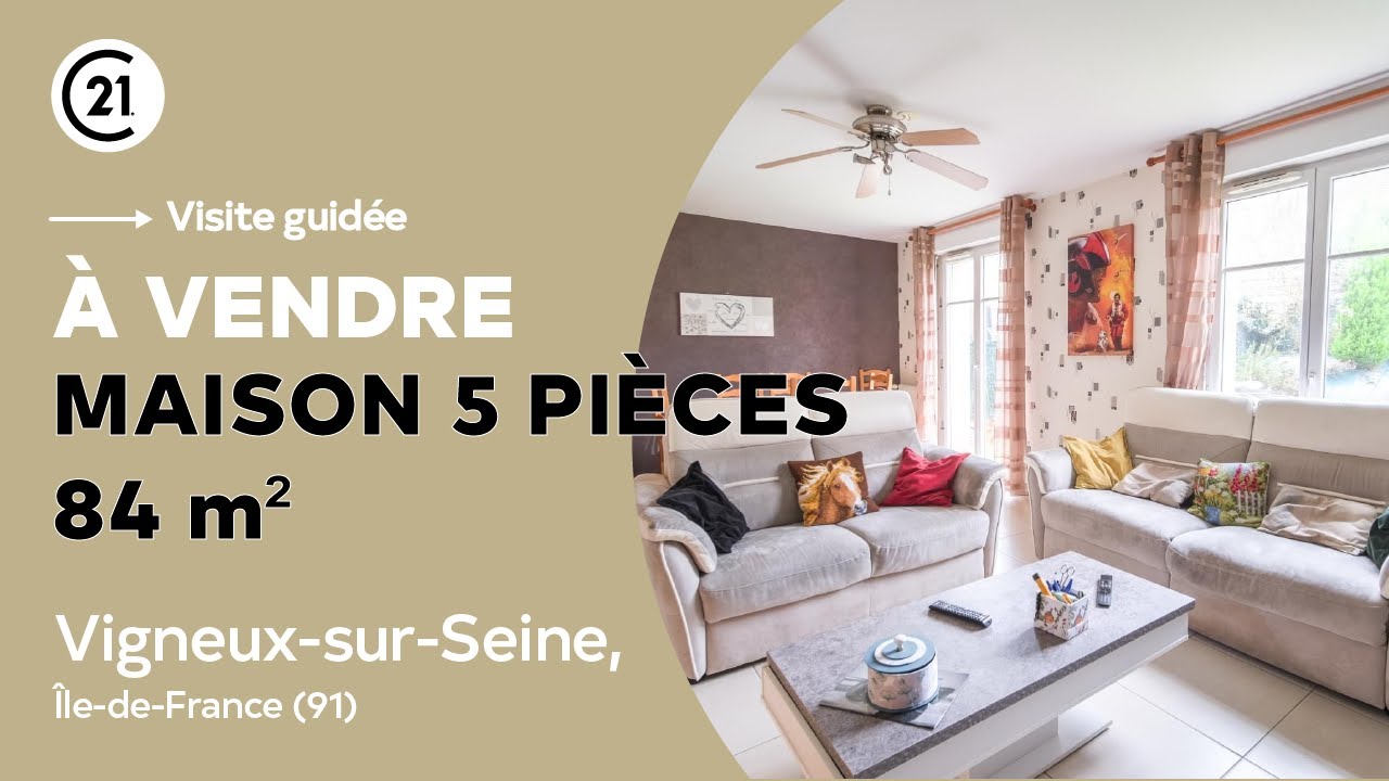 Maison 5 pièces 84 m² à vendre - Vigneux-sur-Seine, Île-de-France (91) -  Century 21 Optimmo