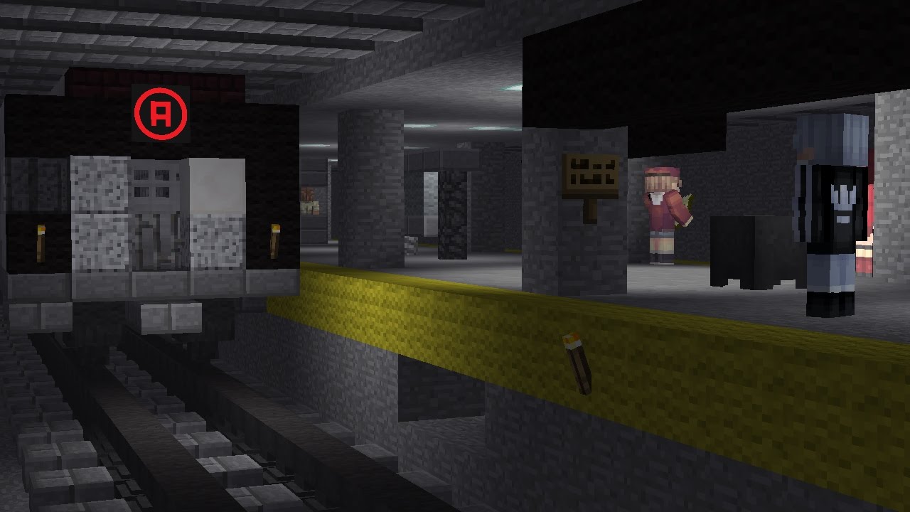 Minecraft NYC SUBWAY Animation R160 Train
