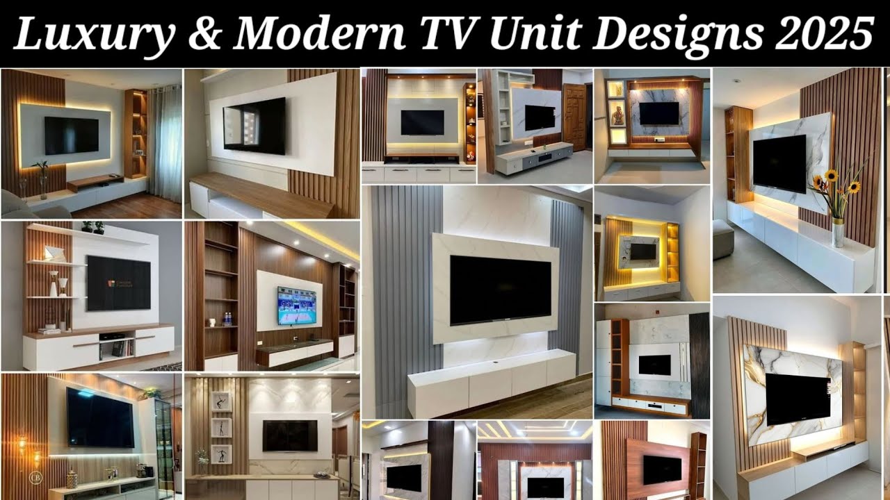 Luxury & Modern TV Unit Designs 2025. Top 50+ TV Unit Designs For Bedroom or Hall 